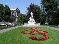 Denkmal von W.A,Mozart im Volksgarten
