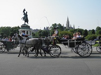 Fiaker am Heldenplatz