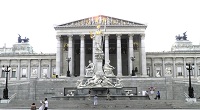 Das Parlament an der Wiener Ringstrae